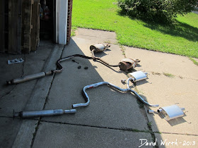 new and old exhaust, gm, ford, chrysler, repair, replace