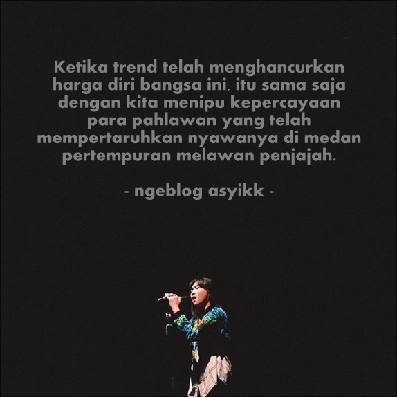 Ketika Trend Mengalahkan Jati Diri Sebuah Bangsa Isyana sarasvati nyanyi Ketika Trend Mengalahkan Jati Diri Sebuah Bangsa Isyana sarasvati nyanyi
