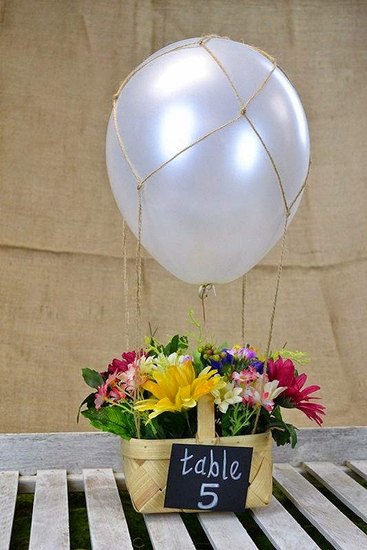 7 centos de mesa para bodas con globos