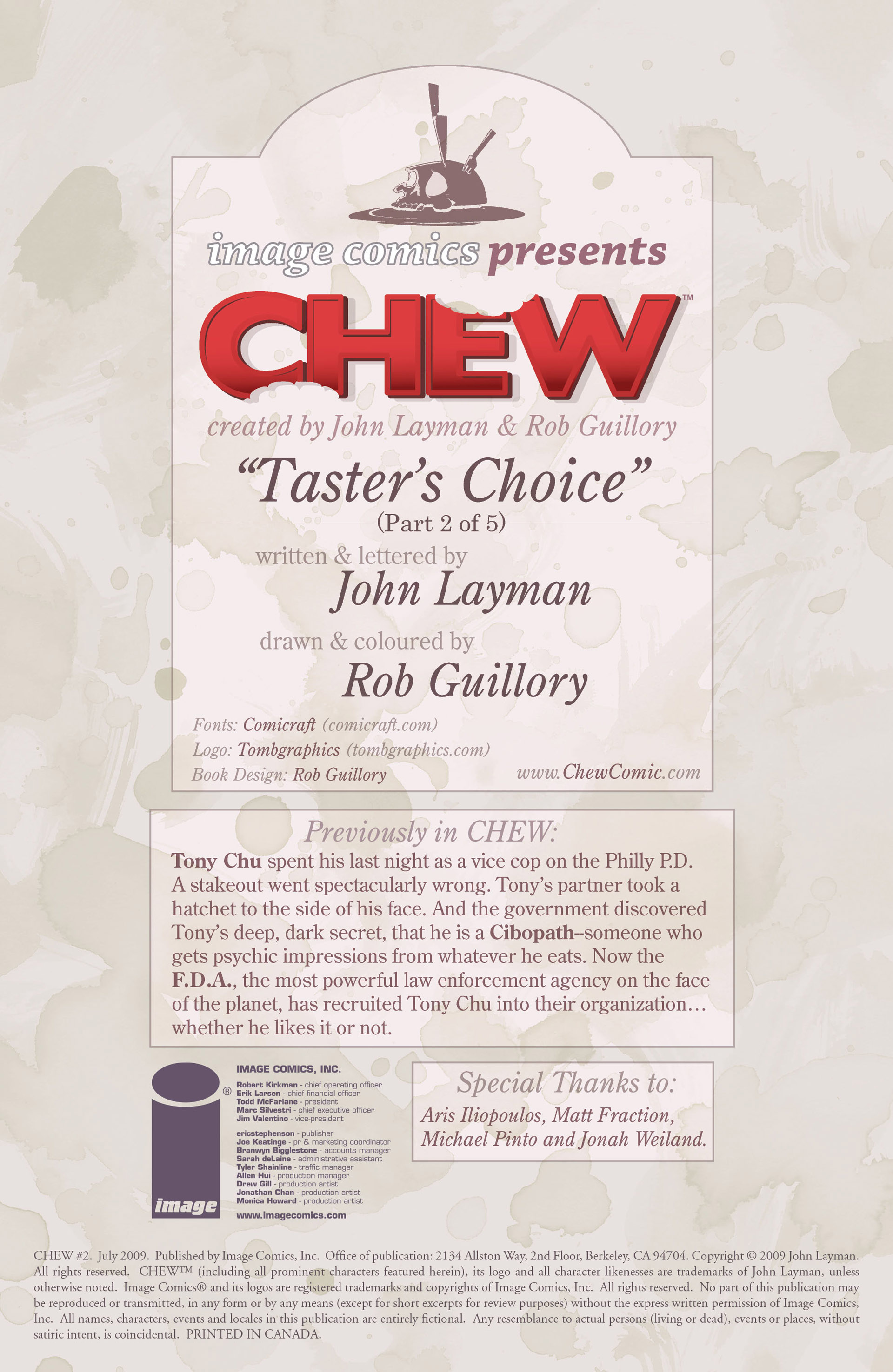 Read online Chew comic -  Issue # _TPB 1 - Taster´s Choise - 24