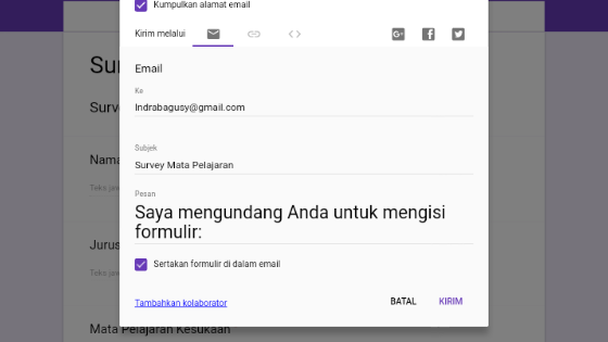 Cara Membuat Formulir Survey Siswa Siswi Lewat Google Form Cara Membuat Formulir Survey Siswa Siswi Lewat Google Form