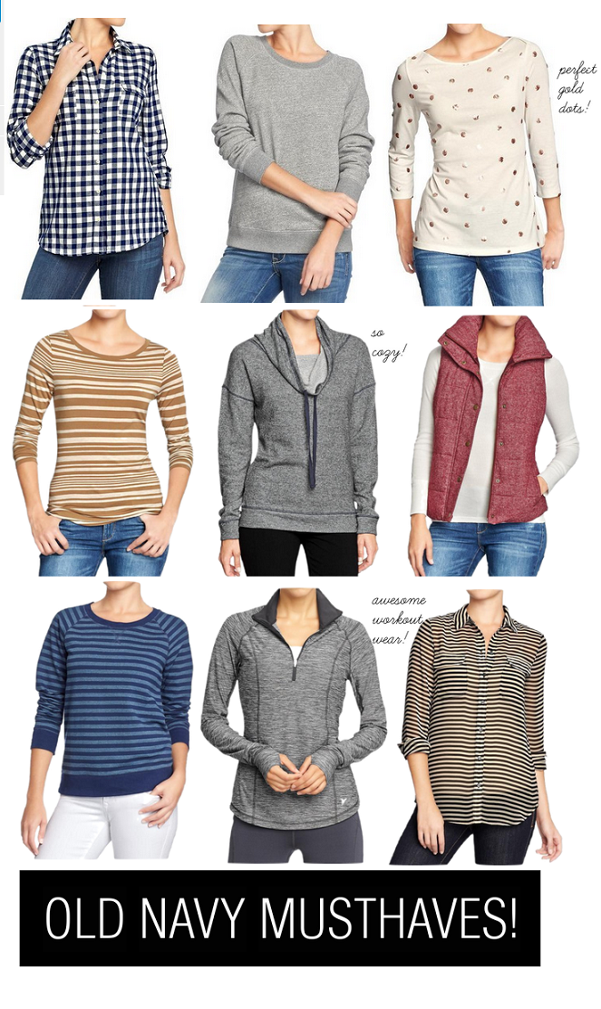 BEAUTY & THE BEARD: 9 TOPS YOU NEED RIGHT NOW (from old navy. what!?!)