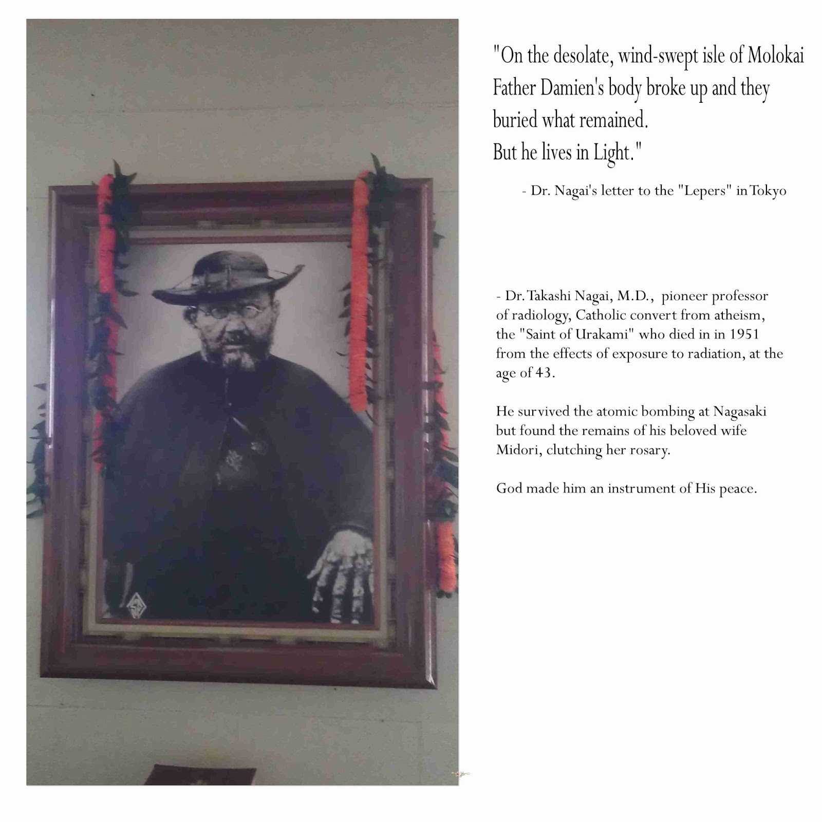 A Catholic Mom in Hawaii Father Damien Quote by the "Saint of Urakami"