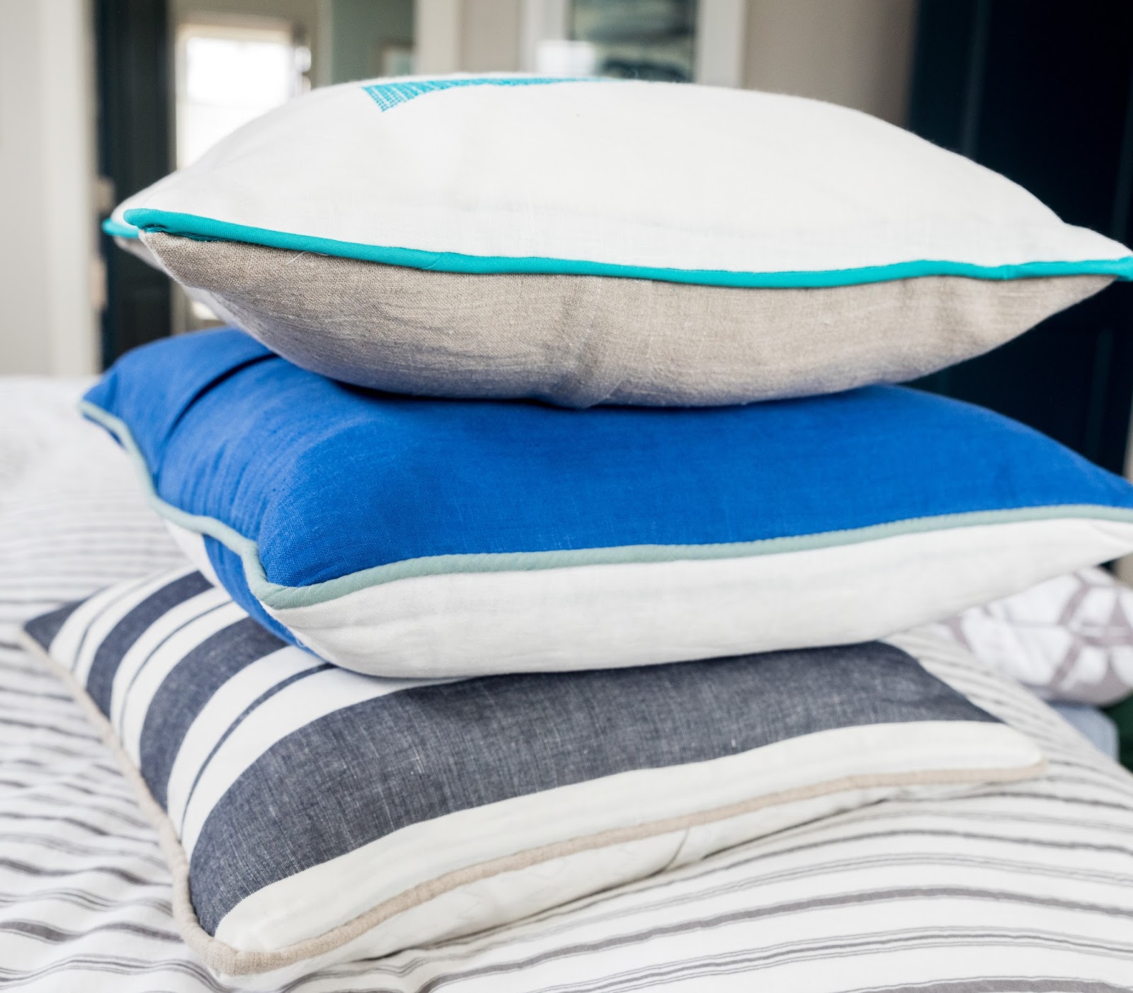 deep thoughts by cynthia Piping on a Pillow with a Zipper Closure