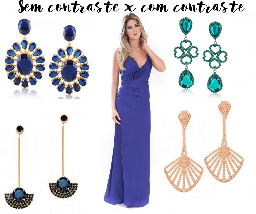 acessorios para madrinha de casamento vestido azul