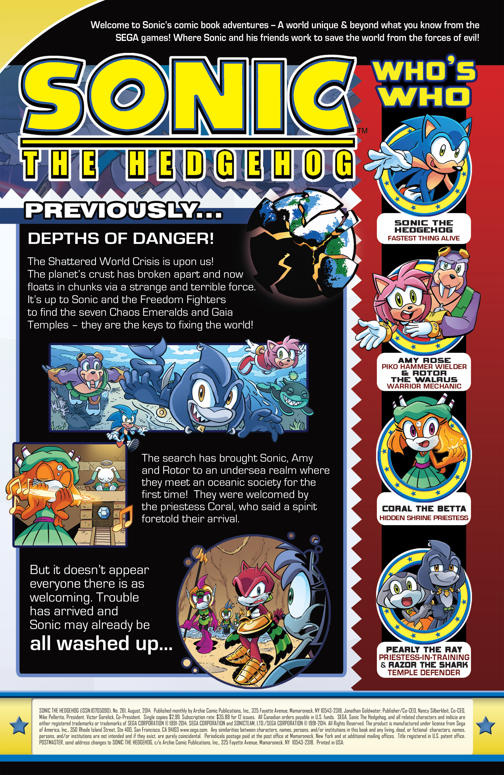Read online Sonic The Hedgehog comic -  Issue #261 - 2