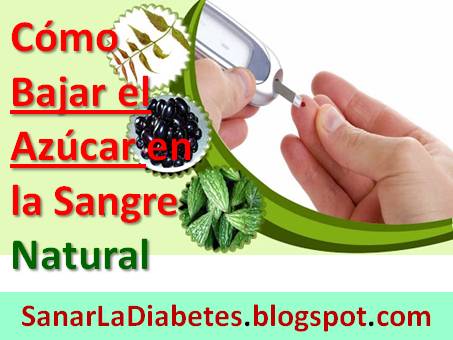 como bajar azucar en la sangre rapido