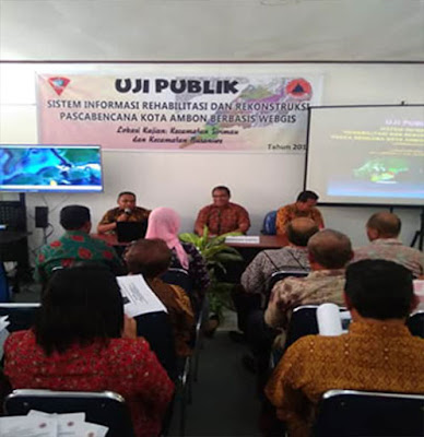 PBD Kota Ambon Uji Sistem Rehabilitasi dan Konstruksi Berbasis WebGIS 1 BNPB kota