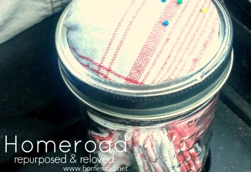 How to make a Mason Jar Craft on the go for long car rides www.homeroad.net