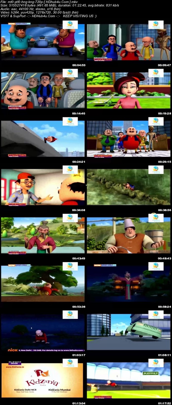 Motu Patlu in Hong Kong 2017 Hindi 480p DVDRip 270MB Download