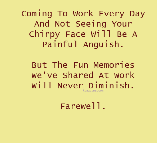 Your s s c farewell day