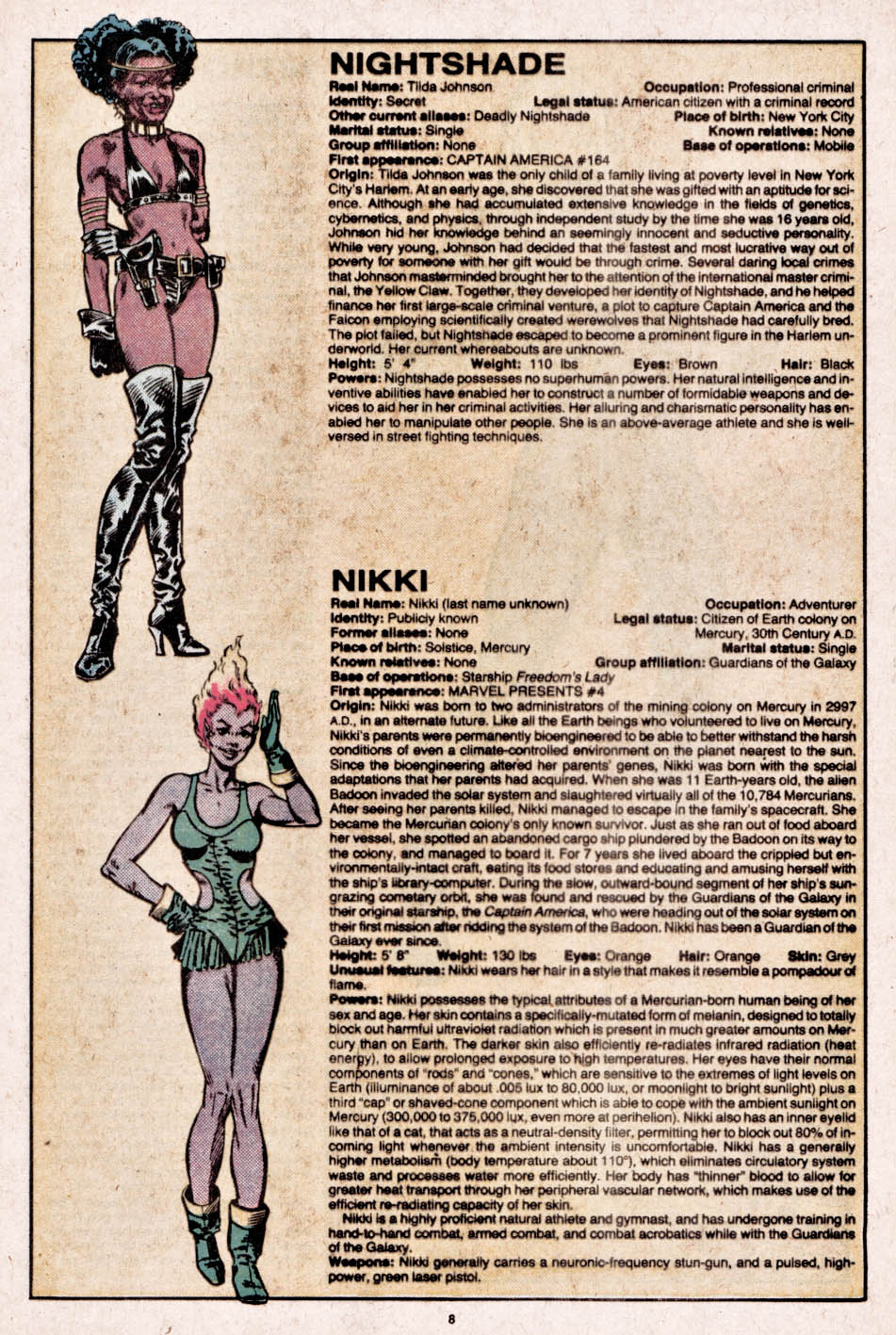 Read online The Official Handbook of the Marvel Universe comic -  Issue #8 - 9