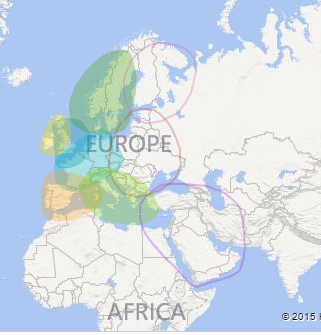 Jo Henn AncestryDNA results Map (Copyright to Ancestry DNA)
