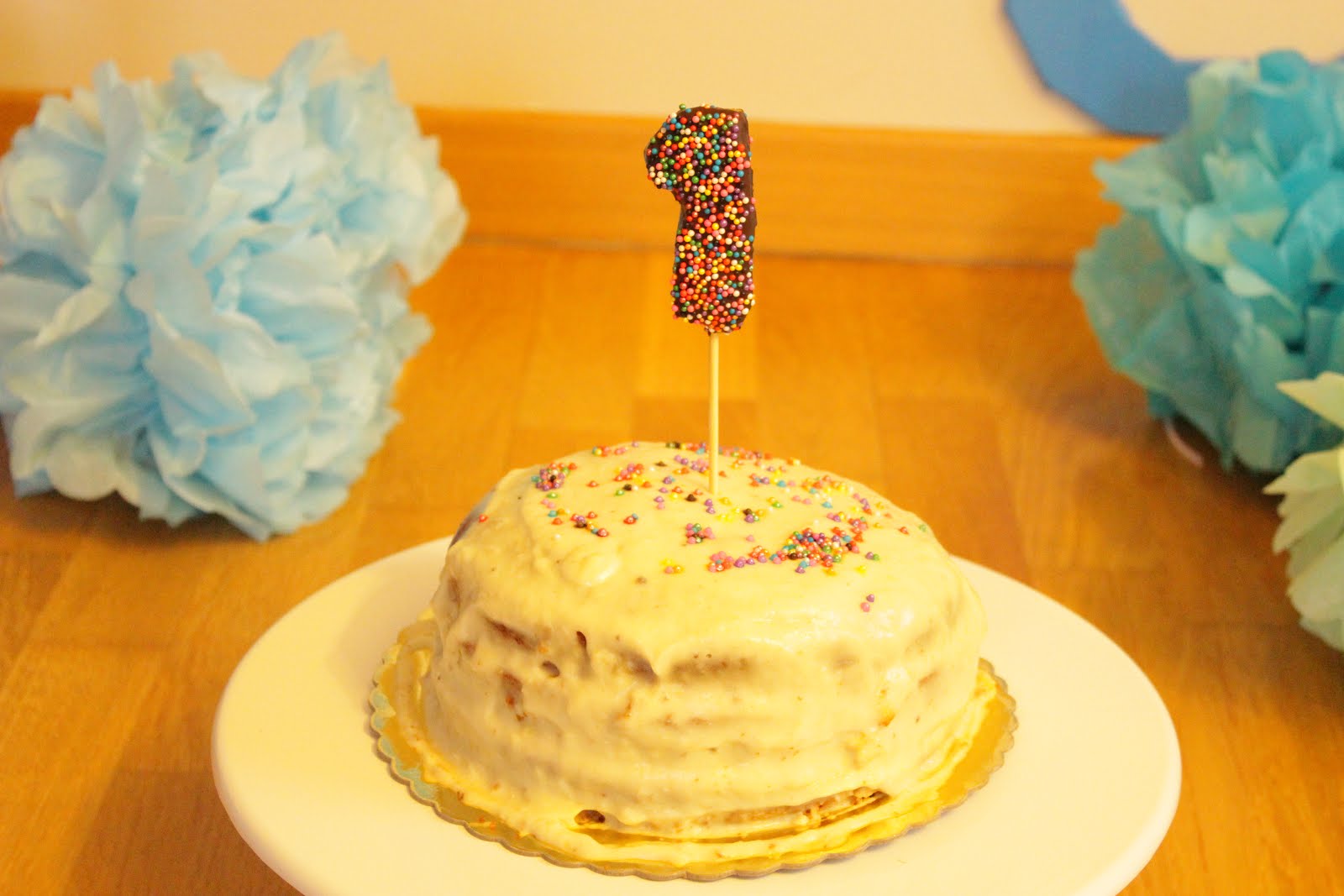 Paraz�ın Günlüğü Sağlıklı Cake Smash Tarifi Bebek için sağlıklı pasta