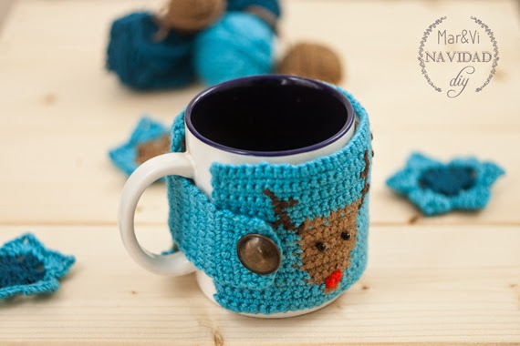 Funda para taza de ganchillo paso a paso