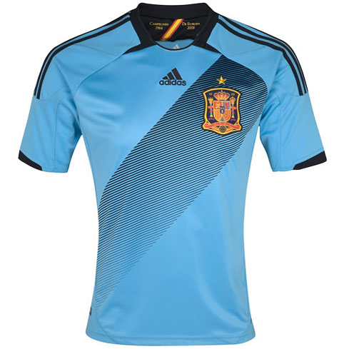 Segunda camiseta España Eurocopa 2012 camiseta azul selección española ...