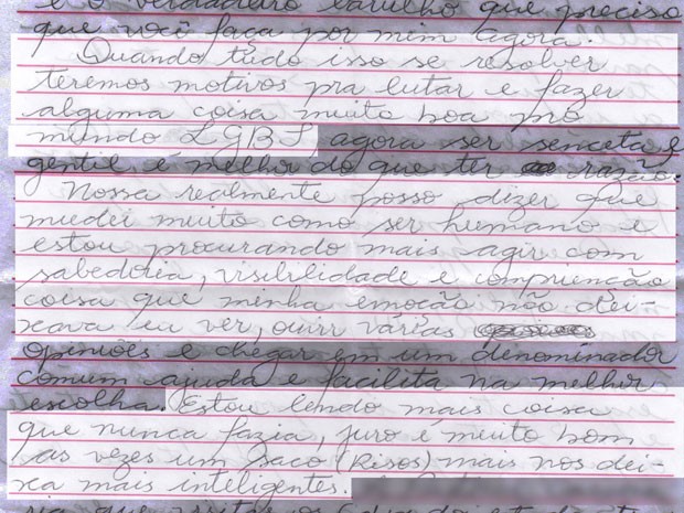 Mãe divulga cartas de Verônica Bolina: ‘Só quero minha vida de volta’ Mãe divulga cartas de Verônica Bolina: ‘Só quero minha vida de volta’