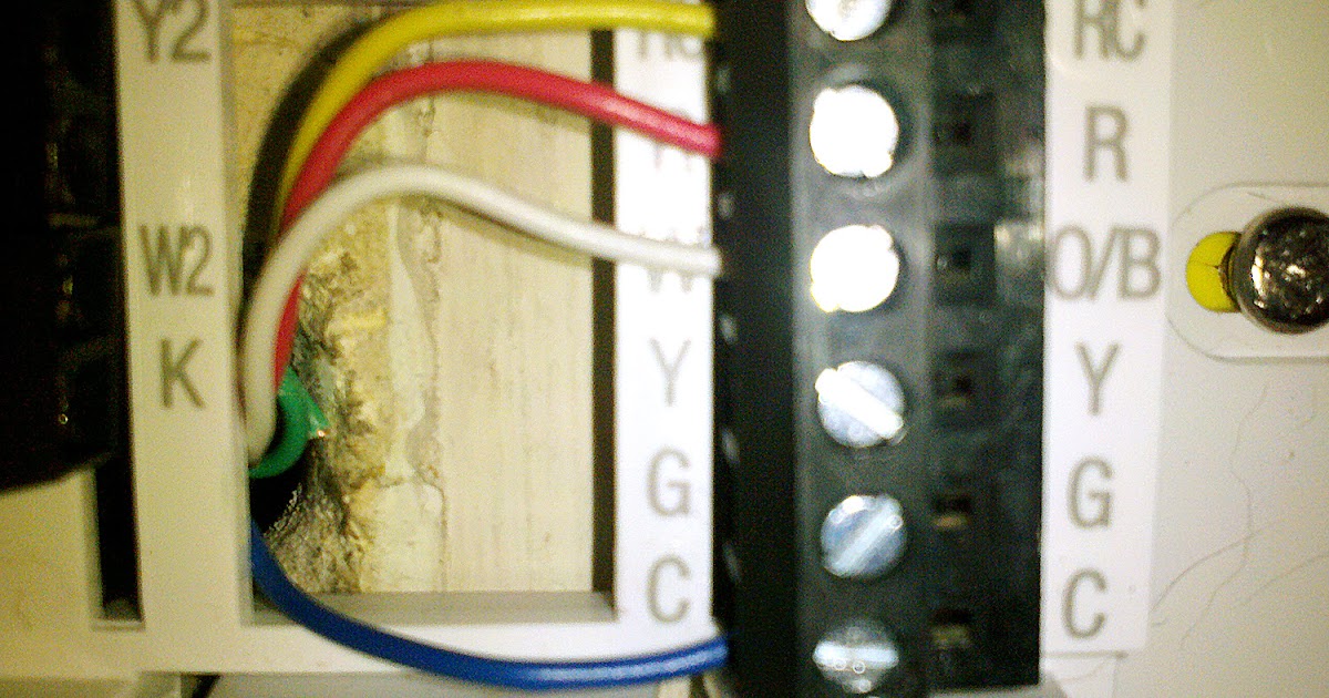 Old Thermostat Wiring - Nest Thermostat With Red White Green For