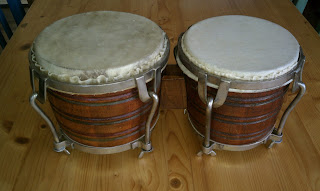Cuban bongo restoration - CongaDr - conga skins and repair on the rumba blog tony's conga adventures