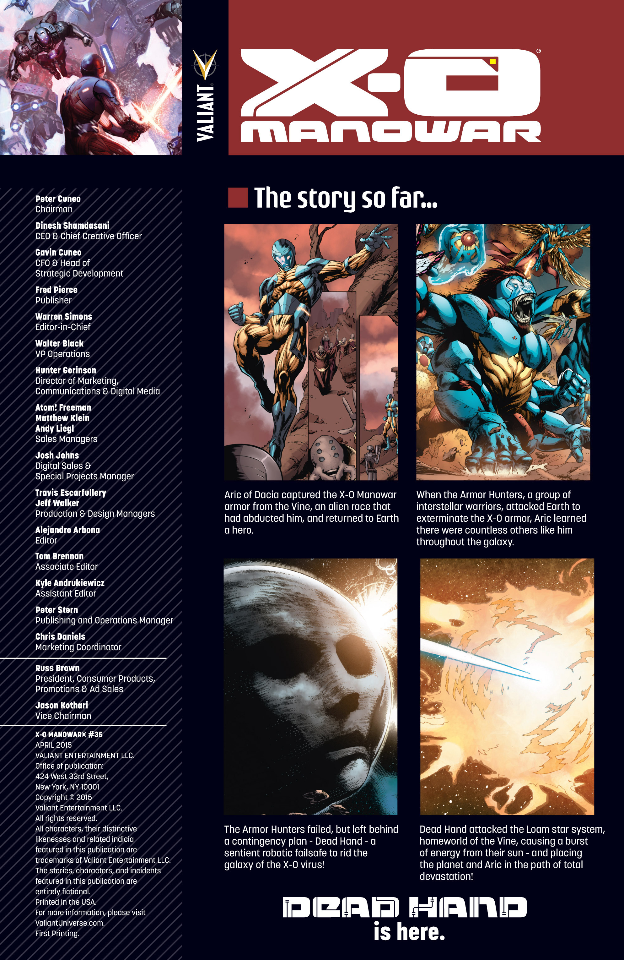 Read online X-O Manowar (2012) comic -  Issue #35 - 2