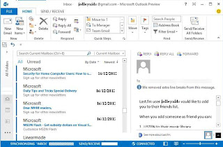 how to open gmail account in outlook 2013
