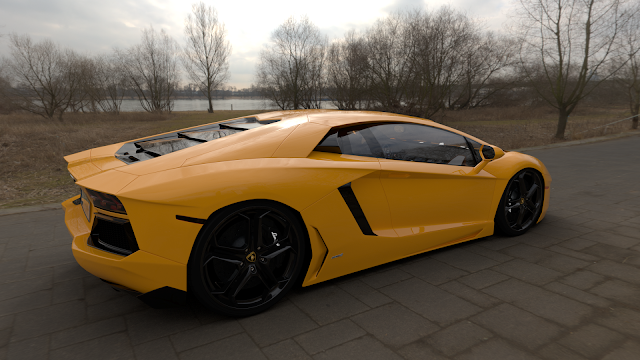 3dsMax高精度Lamborghini汽车3D模型下載