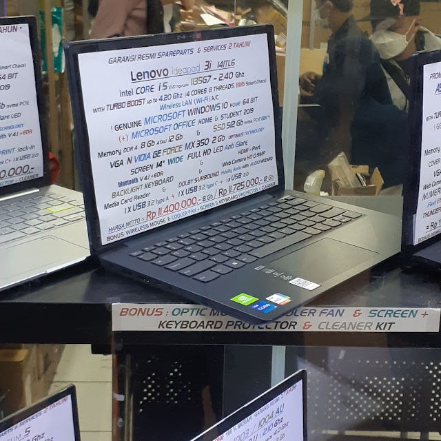 Pengalaman cerita beli laptop notebook baru merk lenovo core i5 generasi 11 di ITC Mall Surabaya