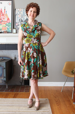 A Sewing Life: McCall's 6503 Butterfly Print Dress