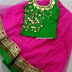 Pink Lehenga Green Blouse - Indian Dresses