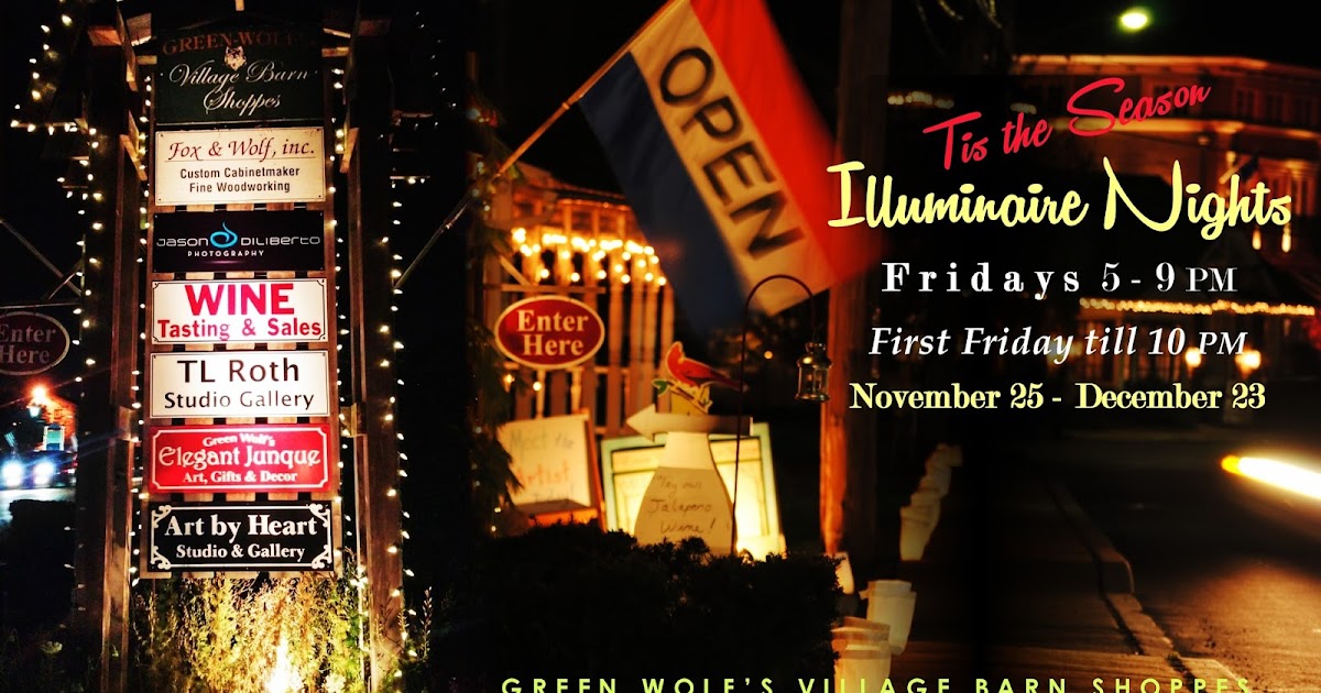 Green Wolfs Village Barn Shoppes in Skippack: Celebrate the Holidays during Illuminaire Nights Green Wolfs Village Barn Shoppes in Skippack: Celebrate the Holidays during Illuminaire Nights