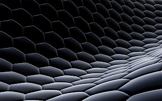 3D Hexagon Surface Abstract HD Wallpaper