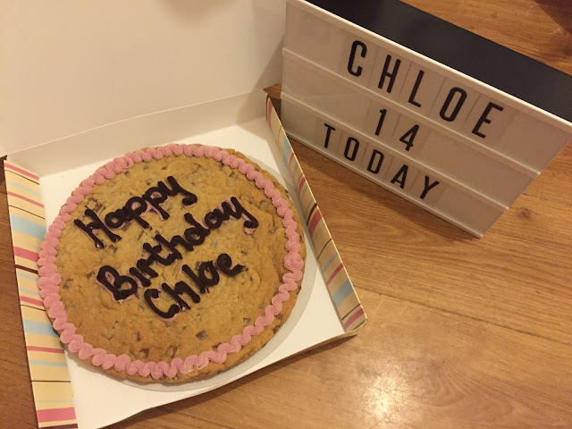 birthday sign and cookie