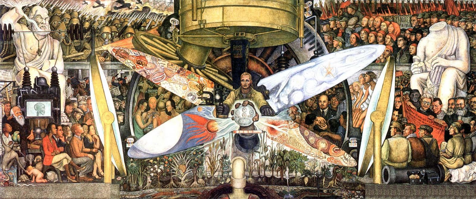 l'uomo controllore dell'universo di Diego Rivera