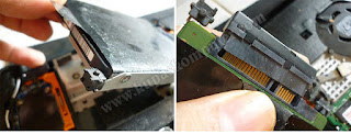 Mengganti harddisk HP Mini 1000