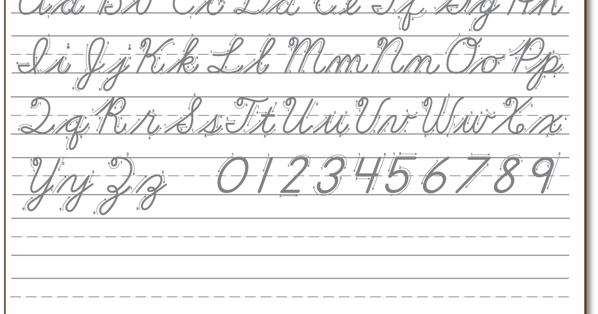 79 HANDWRITING WORKSHEET GENERATOR CURSIVE - * HandWriting