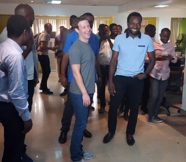 Mark Zuckerberg in CCHub Nigeria