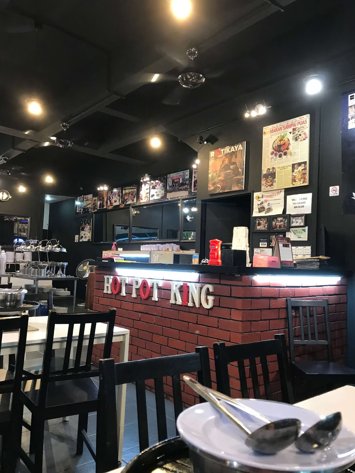 Makan Steamboat & Grill di Restoran Hot Pot King KL