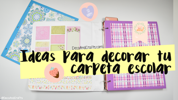 Cita estudiar Detectable Ideas para decorar carpetas de argollas escolares