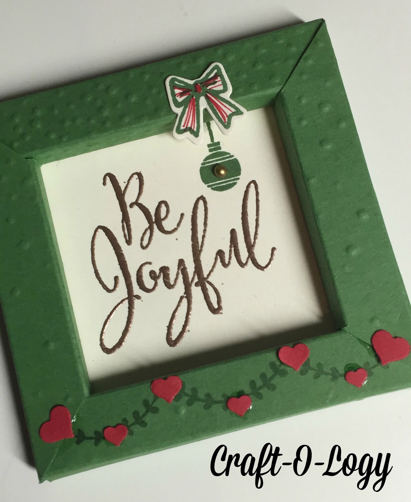 CraftOLogy Tutorial Christmas Picture Frame Ornament