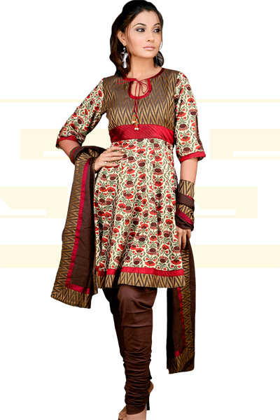 Long Soft Salwar Kameez (Anarkali Cotton) For Girls - Makeup and Beauty Collections