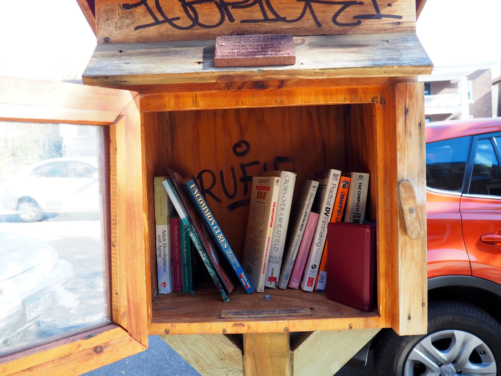Little Free Library Must in Urban Setting.