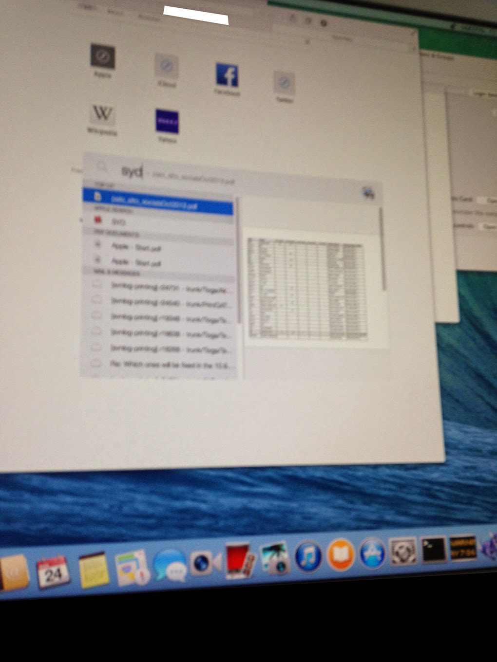 Mac OS X 10.10 Leak Image