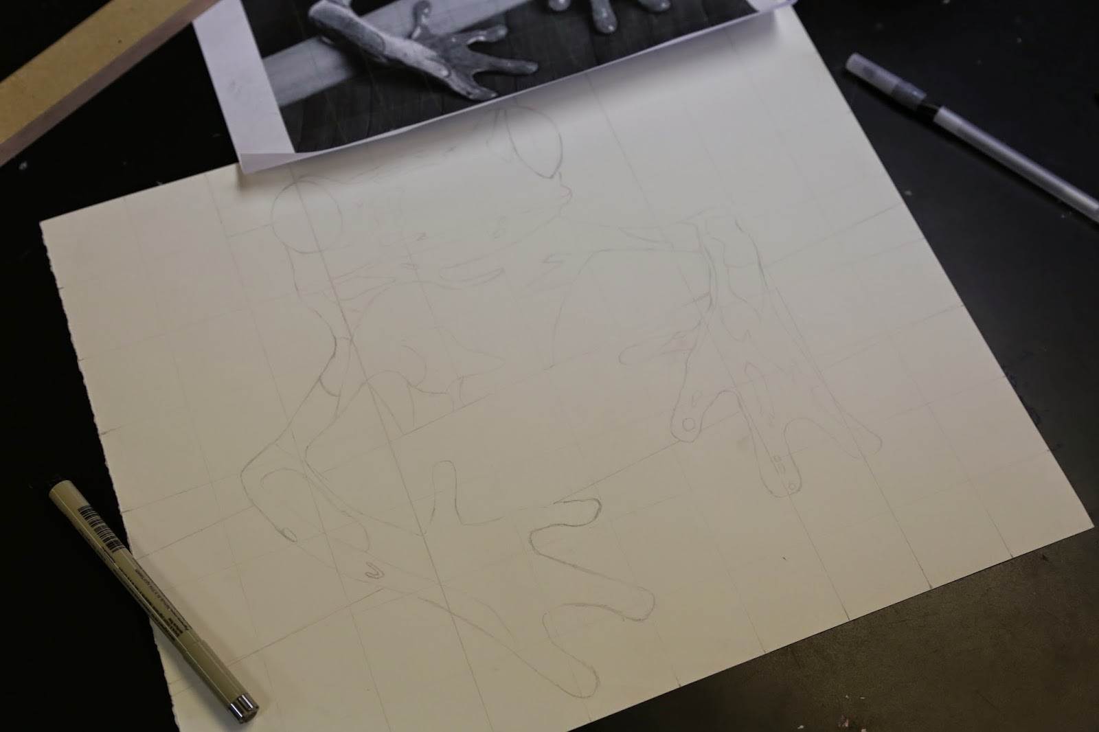 Grauer Art: Line drawings, Internship Art