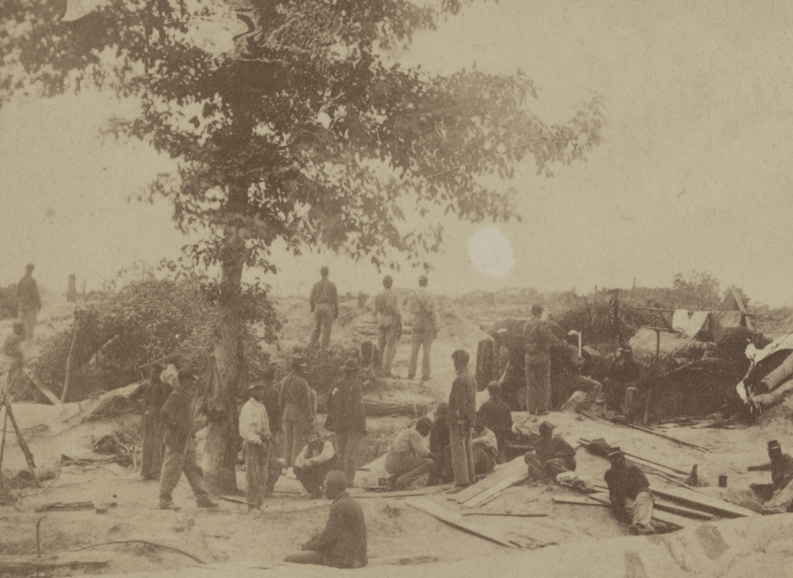 The Chubachus Library Of Photographic History African American Union Soldiers Guarding A 