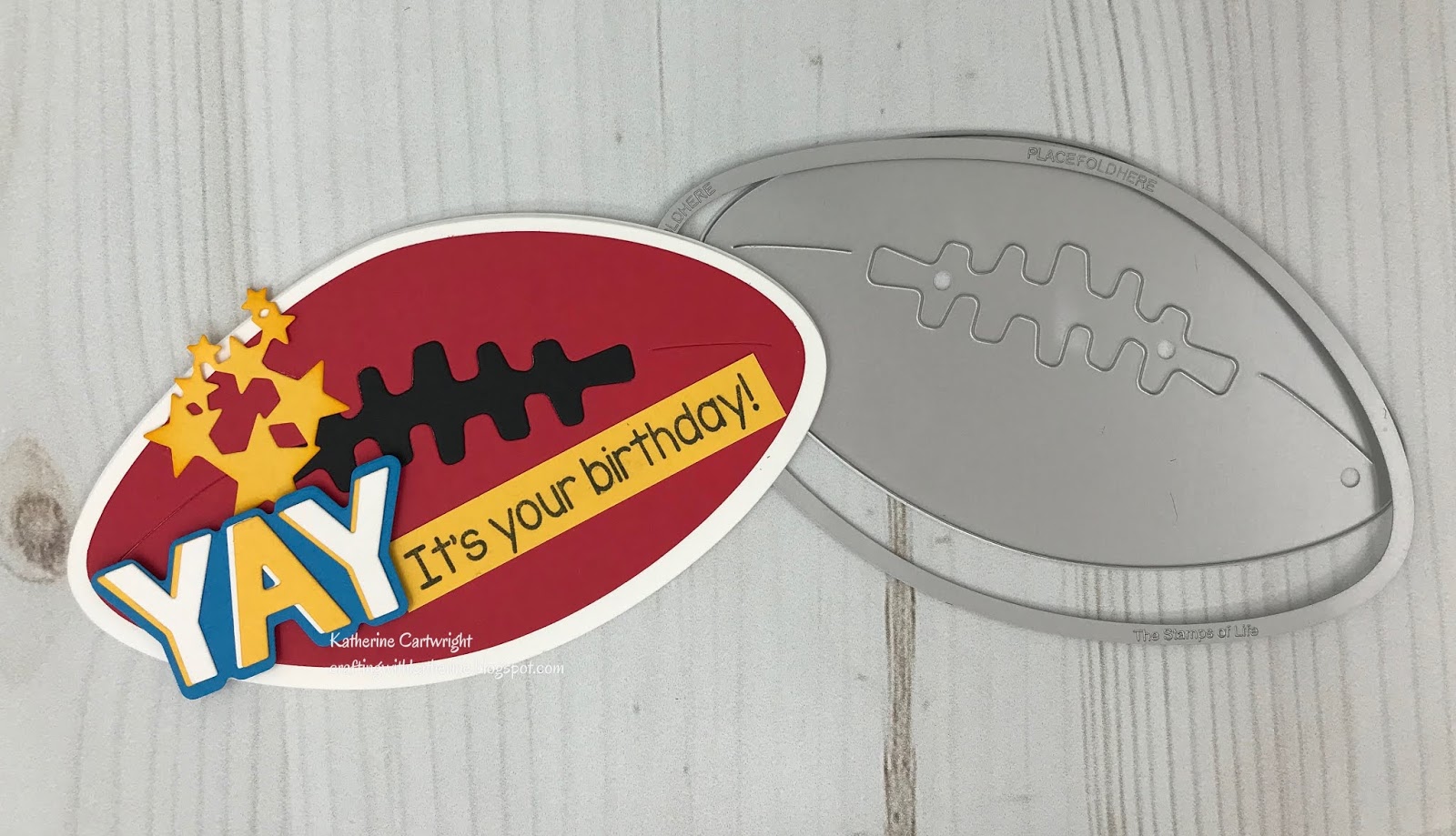 Football Foldit Card from The Stamps of Life Crafting with Katherine