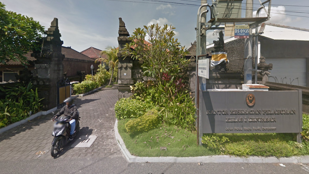 KKP Kantor Kesehatan Pelabuhan Kelas I Denpasar Bali Alamat: Jl. Pulau Moyo No.46, Pedungan, Kota Denpasar, Pulau Bali
