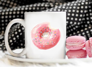 Pink Donut Coffee Mug