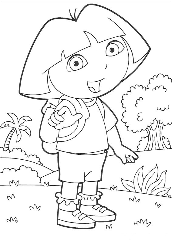 coloriage dora l 6