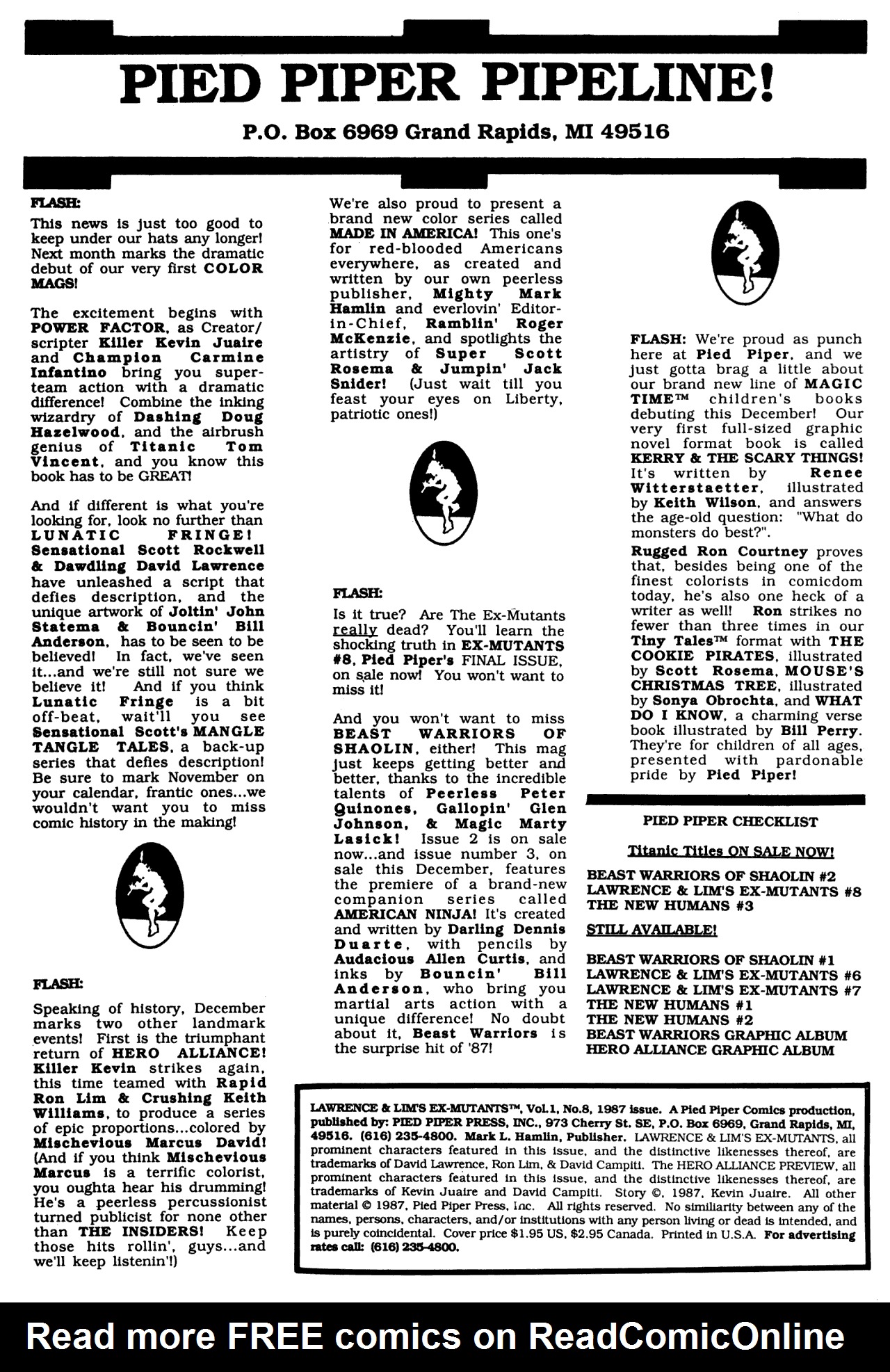 Read online Ex-Mutants (1986) comic -  Issue #8 - 3