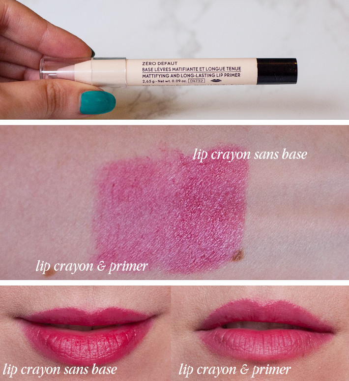 Beauty Yves Rocher lip crayon and mattifying lip primer review THE